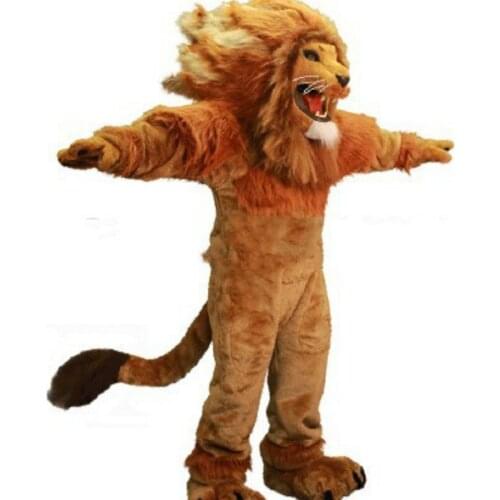 Mascot Fire Lion King Mascot Costume Fancy Dress Fancy Costume Cosplay Theme Mascotte Carnival Costume Kits Advertising clothing