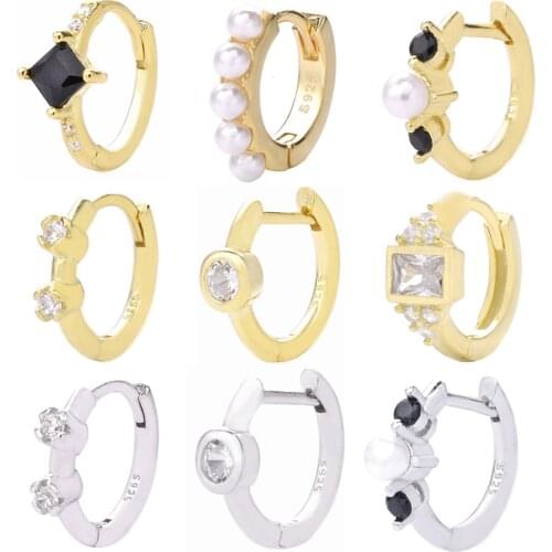 Slovecabin 925 Sterling Silver Zircon Animal Bee Snake Hoop Huggies Earring For Women Party Hot Sale Crystal New Jewelry Making