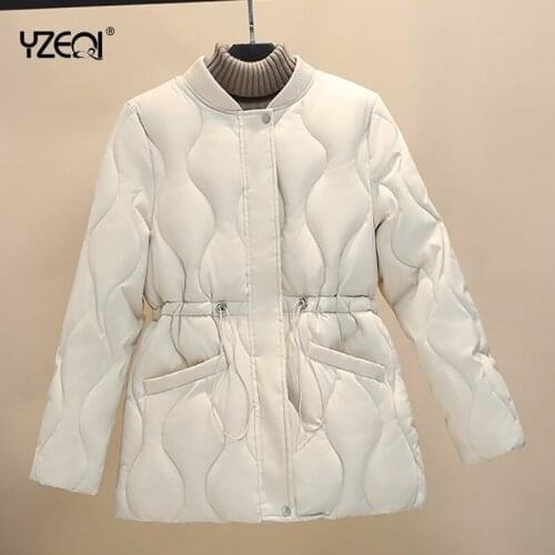 Yzeqi Fashion Autumn Winter 2021 Warm Cotton Padded Jackets Short Coats Women Jackets Casual Down Cotton Parka Female Outerwear
