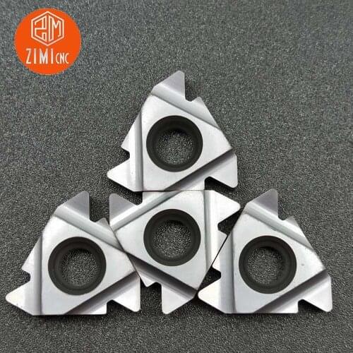 10pcs 22ER 5.0ISO LDA Carbide Insert Thread Blade CNC Lathe Turning Tool for SNR/SER/SNR Tool Holder