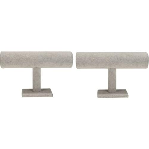 2x Bangle Chain Hairband Watch Necklace Jewelry Hair Band Display Stand