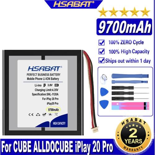 HSABAT iPlay 20 Pro 8500mAh Battery for CUBE ALLDOCUBE iPlay 20 Pro Tablet PC Batteries