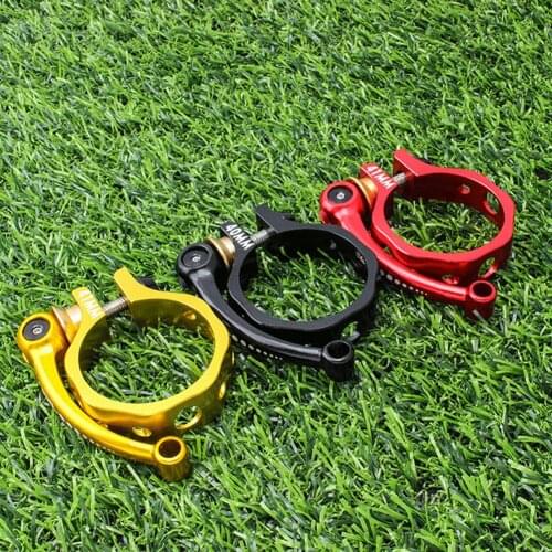 For MUQZI Folding Bicycle Quick Release Seat Tube Clamp Bike Seatpost Clip Ultralight Bicycle Seat Post Mount 40mm 41mm Aluminum