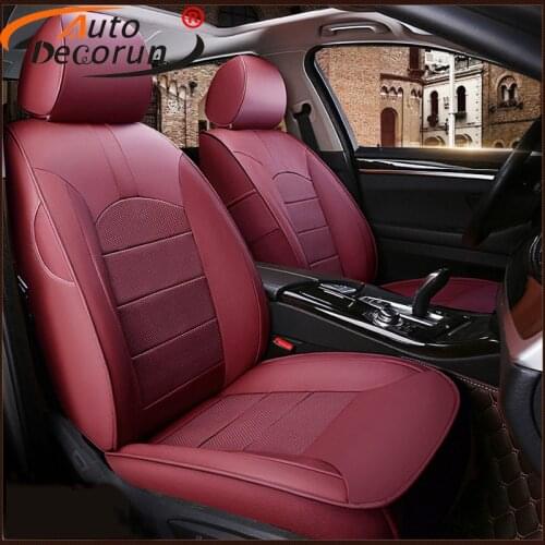 AutoDecorun 21PCS/Set Genuine Leather Seat Covers for Subaru Tribeca Seat Cover for Cars Cushion Protector Accessories 2007-2012