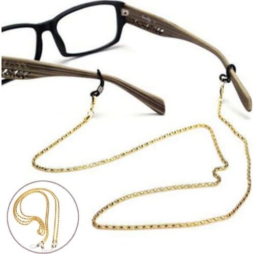 Hot Glasses Holder Color Spectacles Neck Metal Strap Cord Sunglasses Chain Reading Glasses Ropes