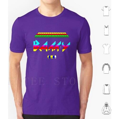 Batty T Shirt Print Cotton Zx Spectrum Retro Pixel Game Computer Video Batty Bat Ball Pong