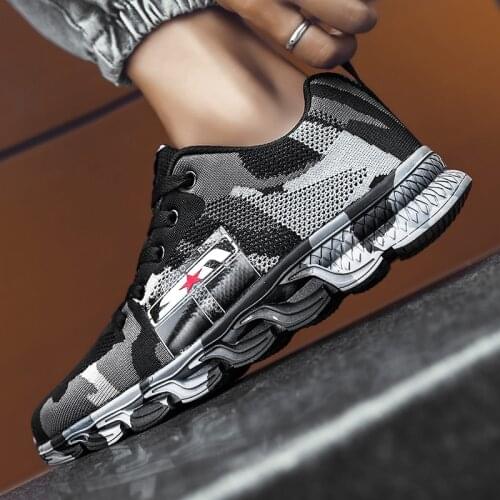 New Camouflage Sneakers Shoes Men Sports Shoes Women Large Size Outdoor Hiking Casual Shoe Military Shoes Non-slip Training Shoe