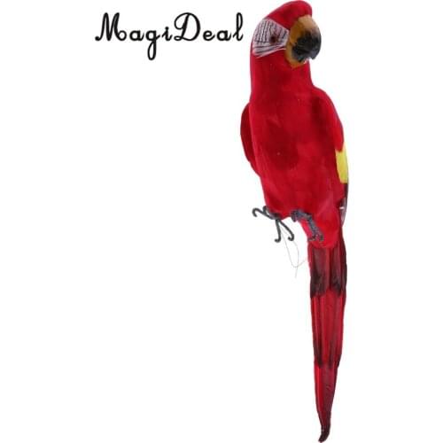 MagiDeal Artificial Bird Feather Foam Simulation Bird Parrot Home Decor Table Ornament Mini Bonsai Plants Craft