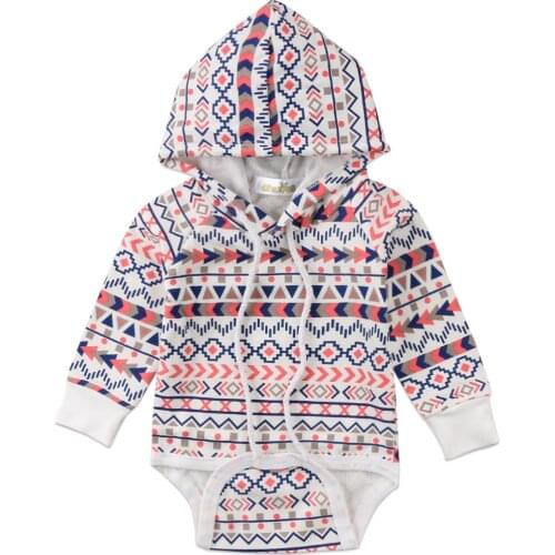 Lovely Unisex Baby Boy Girl Newborn Toddler Soft Hoodie Hooded Romper Jumpsuit Clothes Outfits Winter Warm Lucky Child