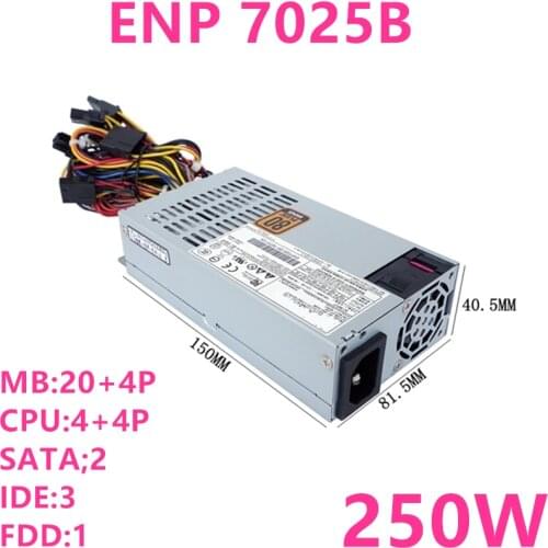 New PSU For Enhance Compuware FLEX Small 1U 250W Power Supply ENP-7025B CPS-2511-1A9