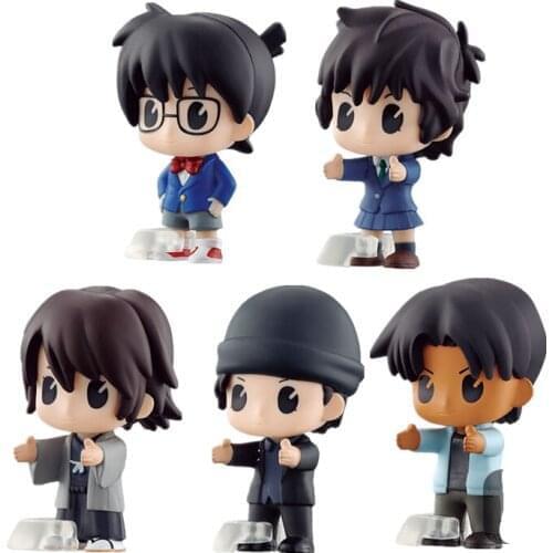Bandai Genuine Gacha Case Closed Conan Hattori Heiji Akai Shuichi Sera Masumi Action Figure Toys