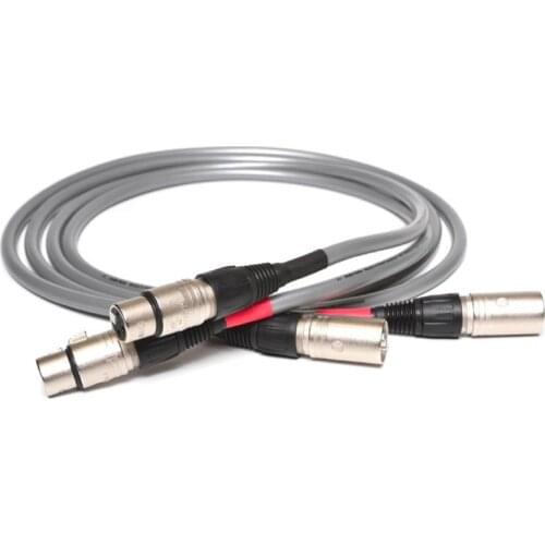 Pair hifi Audio note AN-VX Balance XLR interconnect cable with XLR connector plug hi-end silver plated XLR extension cord