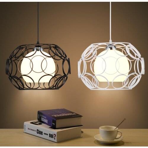 Nordic Pendant Lights bedroom modern minimalist style creative personality living room bar office Pendant Lights black white