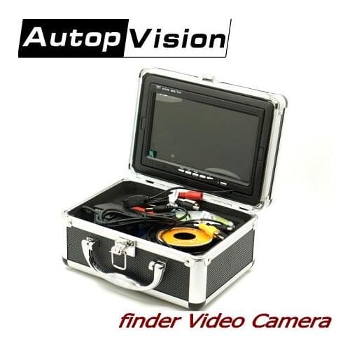 800TVL 12 white brignt light 7" TFT Color LCD Underwater fishing Camera Fishing finder Video Camera Aluminum Case with Video