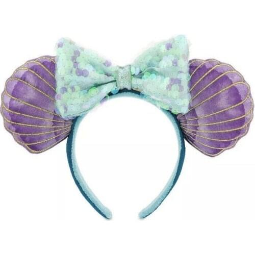 Disney Parks The Little Mermaid Princess Ariel Minnie Mouse Ears Headband