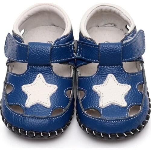 Baby Shoes Girl Boy Sandals Newborn Toddler PU Leather Anti-slip 0-12 Months Star Walking Shoes First Walker Baby Shoes