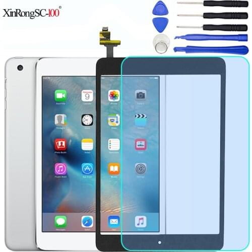 For iPad Mini 1 2 Mini1 Mini2 A1432 A1454 A1455 A1489 A1490 A1491 Lcd Touch Screen Digitizer+IC Chip Connector Flex+Key Button