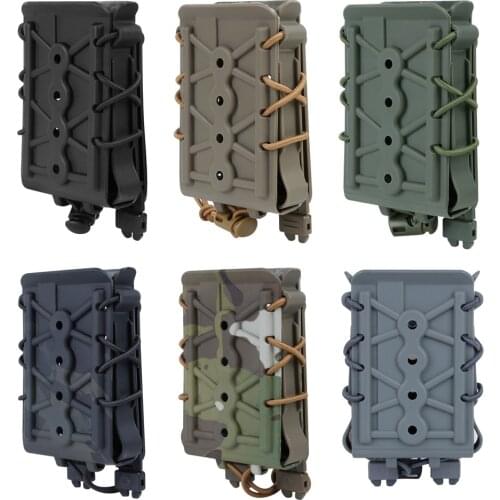 Molle System 5.56 7.62 Magazine Pouch Tactical Fast Mag Pouch Holster Belt Clips Pop lock Nylon Molle Pouch