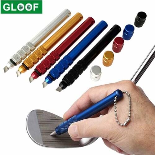 Golf Club Groove Sharpener, Re-Grooving Tool Cleaner for Wedges Irons - Generate Optimal Backspin - Suitable for U & V-Grooves