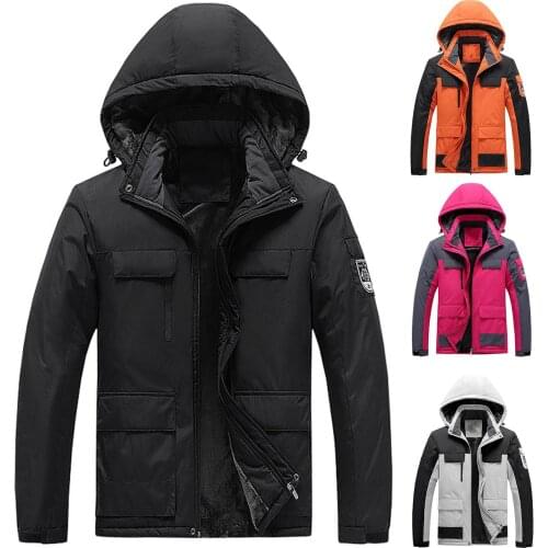 Women Winter Waterproof Ski Warm Snow Coat Windbreaker Hooded Raincoat Jacket Winter Warm Men Jacket Coat Casual
