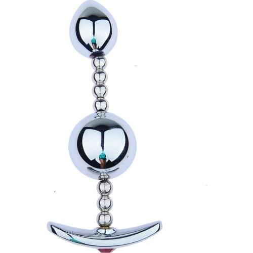 Adults Products Butt Plug Jewelry Huge Metal Anal Ball Beads Dildo Auns Sex Dilator BDSM Erotic Sex Toy for Men Women Couple
