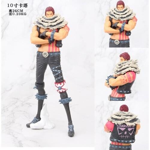 Japanese Anime Charlotte Katakuri Anime PVC Action Figure Toy Model 25CM GK Game Statue Collection Doll For Desktop Decoration