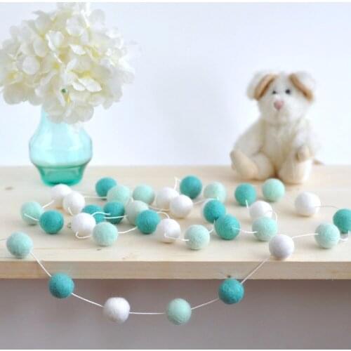 2M Handmade Macaron Colored Ball Decoration With Balls Baby Kids Tent Room Decor Accessory Wall Hanging Pendant