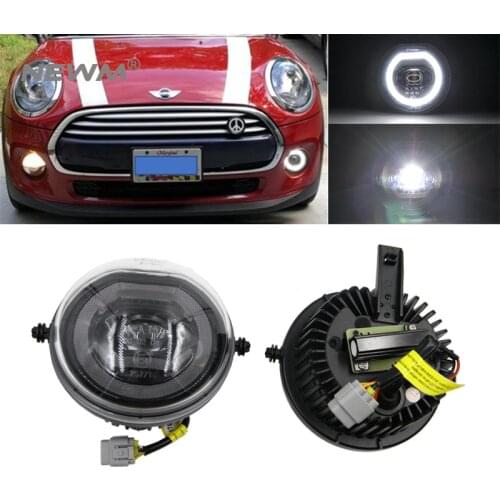 2pcs LED Halo Ring DRL Daytime Running Fog Lamp For MINI Cooper F54 F55 F56 F57 Parking Light OEM# 63177298331, 63177298332