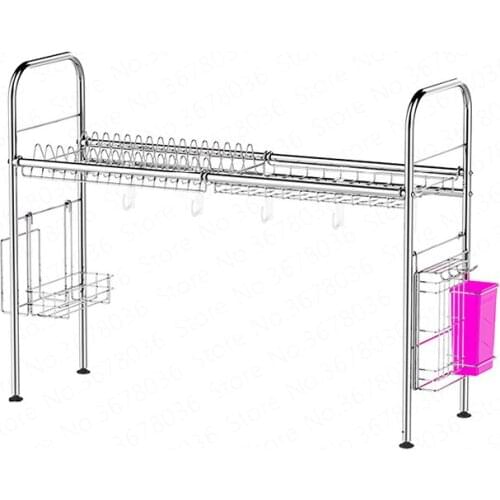 304 Stainless Steel Dish Rack Sink Drain Rack Kitchen Rack Supplies Storage Rack Pool To Dry Dishes Dish Sink Drainage Shelf