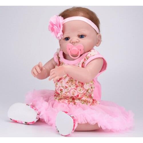 55cm Reborn Bebe Full Body Silicone Reborn Dolls Princess Babies Alive Bebe Bathe Toy Girls Bonecas Kids New Year Gift