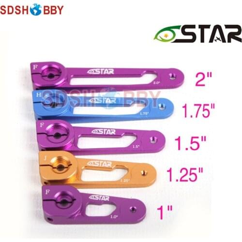 6STARHOBBY CNC Alu. Alloy 1"/1in 1.25"/1.25in 1.5"/1.5in 1.75"/1.75in 2in Half Servo Arm Compatible with JR/Hitec/Futaba Servos
