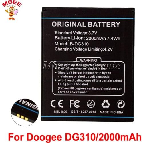 For Doogee DG310 Battery Bateria Batterij Accumulator AKKU 2000mAh B-DG310