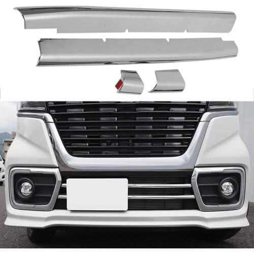 Car Chrome Front Grille Trim for Suzuki Spacia Custom MK53S Car Accessories