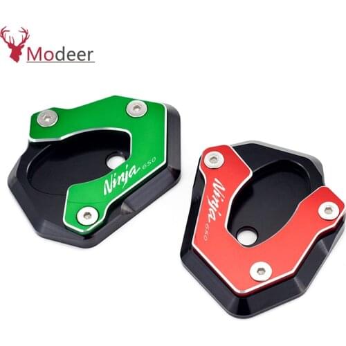 Foot Side Stand Extension Pad Enlarge For Kawasaki Ninja 650 Ninja650 2017-2019 2018 Motorcycle Kickstand Side Stand Plate Pad