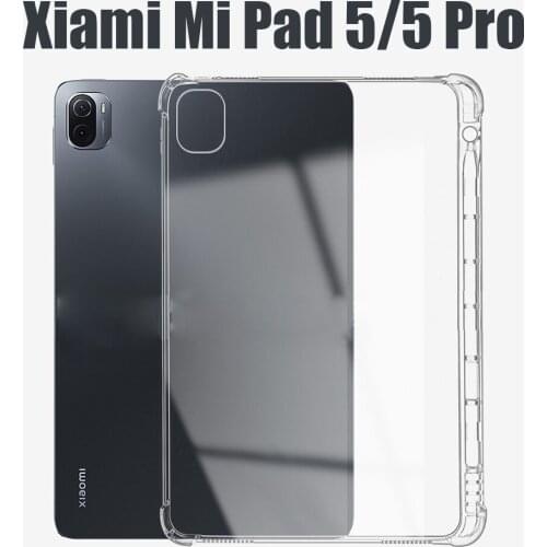 Case for Xiaomi Mi Pad 5 11.0'' case With Pencil Holder Anti-fall soft TPU silicone tablet cover tpu Shell For Mi Pad 5 Pro 11.5