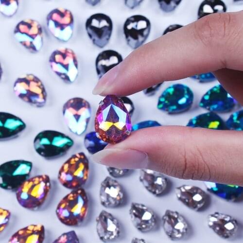 Prajna Rhinestones Decoration Glitter Sewing Rhinestone Four Claw Shape Strass Rhinestones Appliques For Clothing Dresses DIY