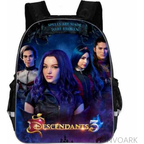 Disney Descendants Backpack for Teenage 11/13/16 inch Boys Girls Student School Bag Teenage Custom Bag