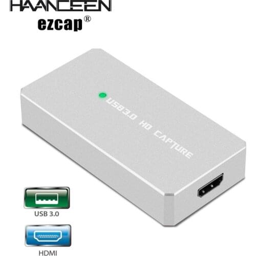 USB 3.0 HD Game Capture Card Full 1080P Video Capture OBS VLC Live Broadcast Streaming for iPhone PS3 PS4 Xbox One TV STB Box