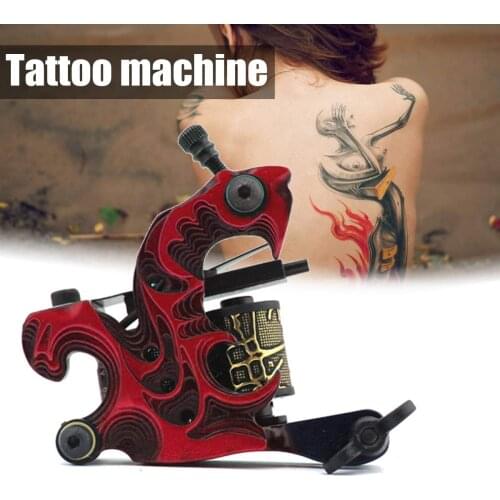 Black Casting Fog Coils Tattoo Machine Manual Equipment Body Art tattoo Tools