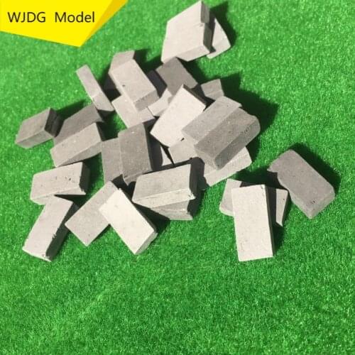 50pcs-70pcs Landscape architecture model of archaize cyan bricks DIY sand material scene blue bricks of a mini Buildings