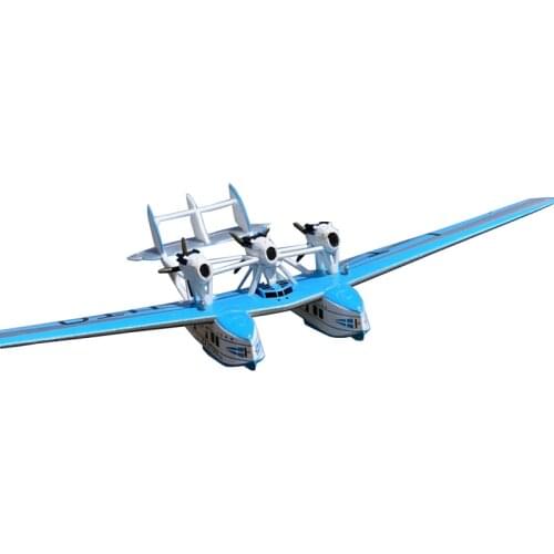 Diecast 1:200 Ltalian Simulation S.66 Alloy Propeller Catamaran Seaplane Model Desktop Decorations Collectible Gifts