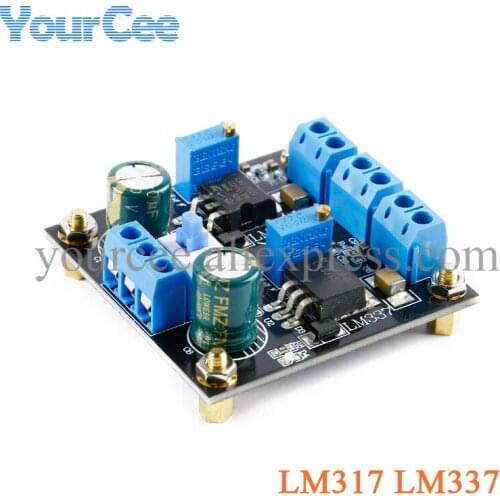 LM317 + LM337 Positive Negative Dual Power Adjustable Power Supply Board Electronic Component Step Down Buck Module