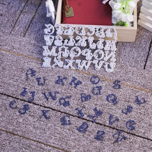 Letter Metal Cutting Dies New design Alphabet Embossing Stencil For DIY Scrapbooking Decor Craft clear stamps with dies New 2019