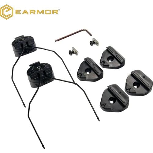 OPSMAN EARMOR HeadSet RAC Rails Adapter Attachment Kit Tactical Headphone Adapter for EXFIL Rail Adapter Helmet Accessories