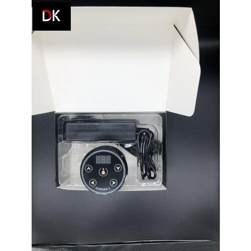 D K new Professional Mini AURORA II with I LCD Tattoo Power Supply with Power Adaptor for Coil & Rotary Tattoo Machines