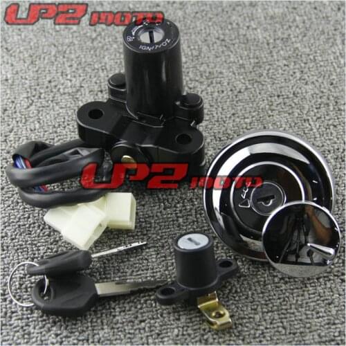 Ignition Switch + Fuel Gas Cap + Seat Lock Key Set for Yamaha XVS950 Midnight Star 09-12 / V-Star 09-16 / V-Sta Tourer 2009-2017