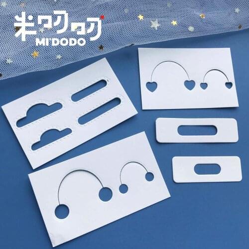 DIY Packing Punch Holes Cutting Dies 2020 for Scrapbooking Gift Surprise Gift Box Photo Album Midodo New Metal Cutting Dies
