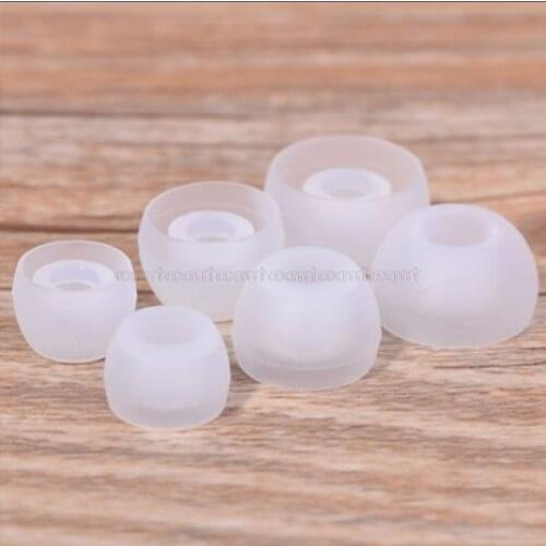 12 Pairs(S/M/L) Soft Clear Silicone Replacement Eartips Earbuds Cushions Ear pads Covers For Earphone Headphone N26 19 Dropship