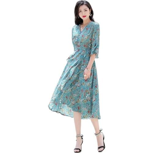 Цветочные летние платья SZOLWY China At AliExpress