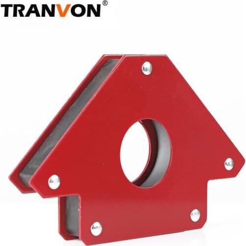 TRANVON 2PCS50LBS Welding Positioner Fixed Metal Frame Angle Balance Can Adsorb Magnetic Positioner